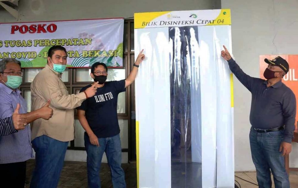 Bilik Disinfektan Canggih BDC04 dengan Sinar UV Diterima Kota Bekasi