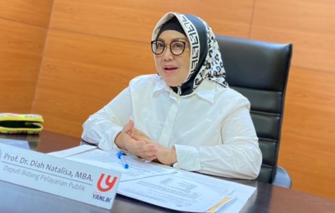 Deputi Bidang Pelayanan Publik Kementerian Pendayagunaan Aparatur Negara dan Reformasi Birokrasi Diah Natalisa