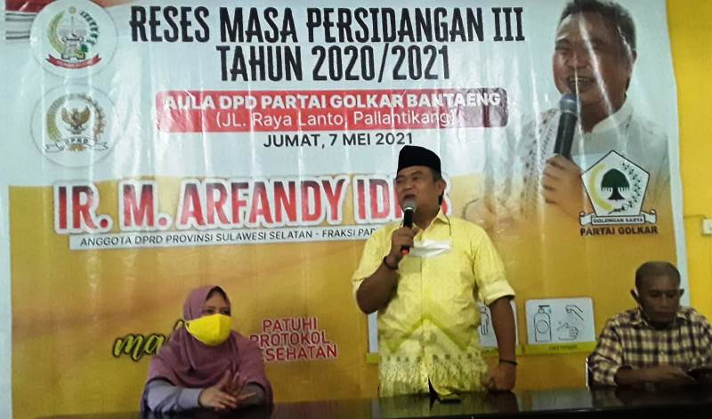 Arfandy Idris Darahku Kuning Jiwaku Kuning Warnai Reses Partai Golkar