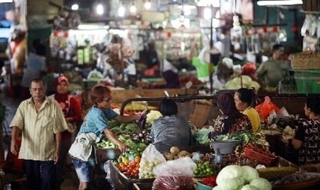 Potret para pedagang pasar