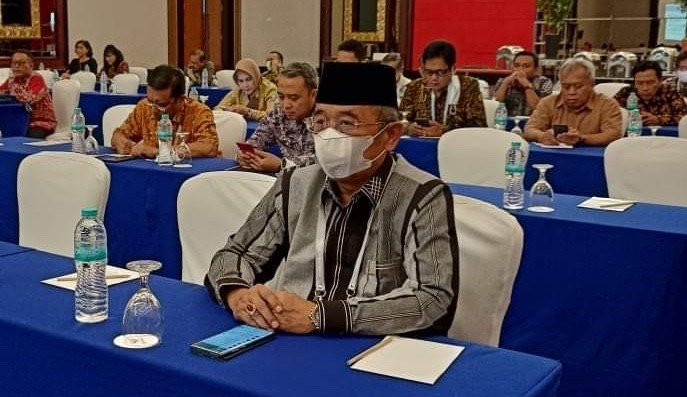 Potret Pimpinan DPRD Kota Bekasi Tahapan Bambang Sutopo saat mengikuti Adeksi di Hotel Merlynn Park Jakarta
