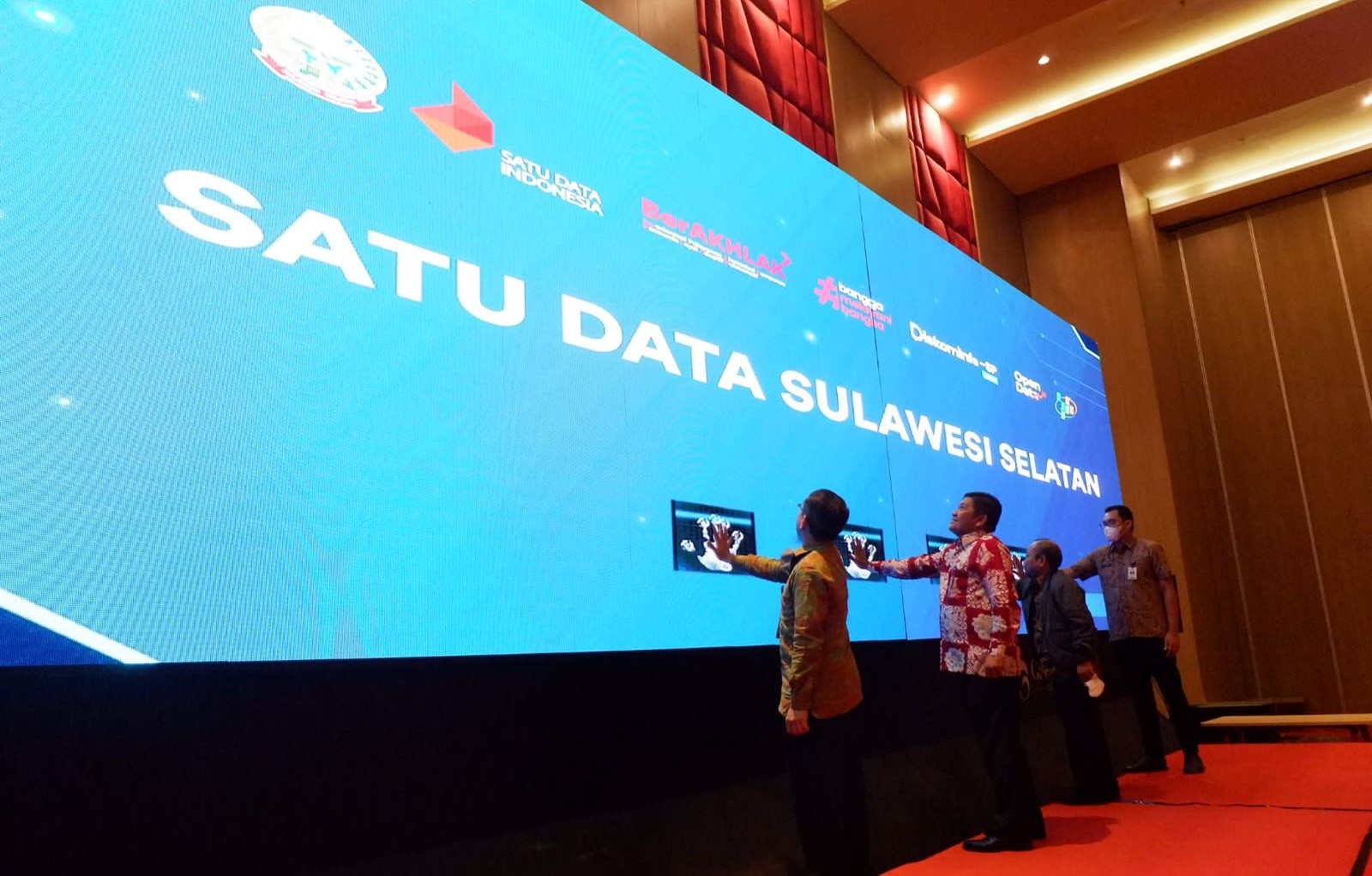 Peluncuran Portal Satu Data Sulsel di Gammara Hotel Makassar, Jumat (18/11/2022).