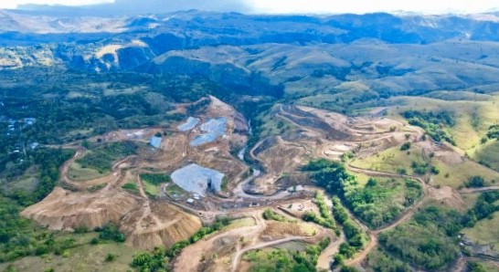 Potret Bendungan Mbay di Kabupaten Nagekeo, Nusa Tenggara Timur (NTT) yang dibangun Kementerian PUPR dan ditargetkan selesai pada akhir 2024. (Dok. PUPR)