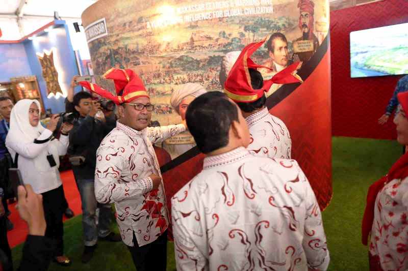 lorong wisata dipamerkan dalam ICE apeksi xvi makassar
