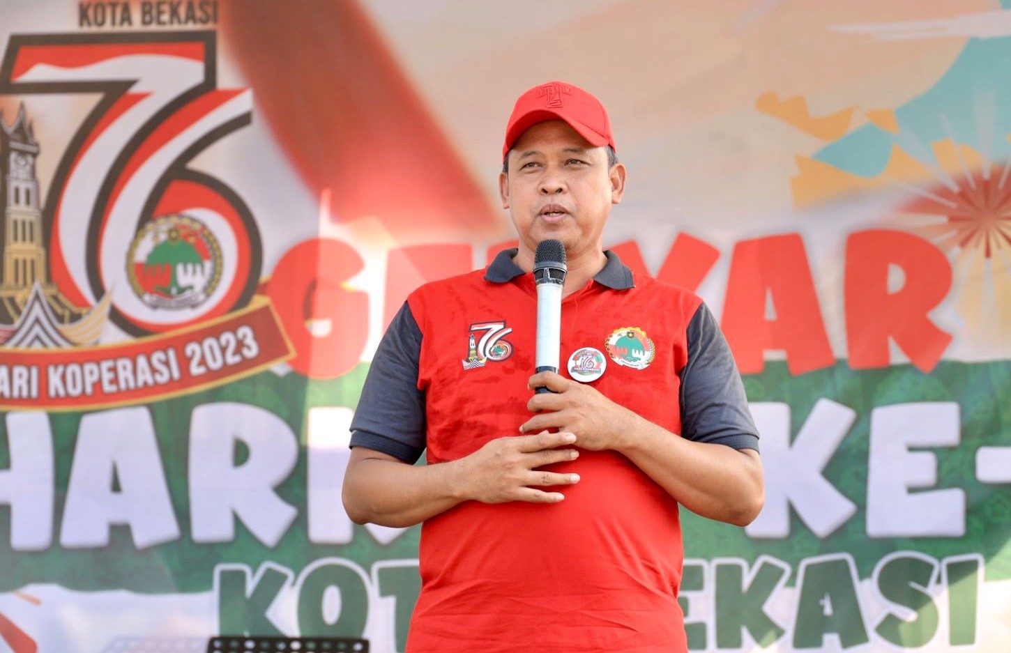 Plt Wali Kota Bekasi Tri Adhianto hari koperasi