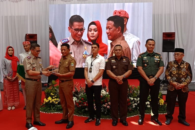 Peringatan Hantaru 2023 di Kantor BPN Kota Bekasi, Senin (25/9/2023).