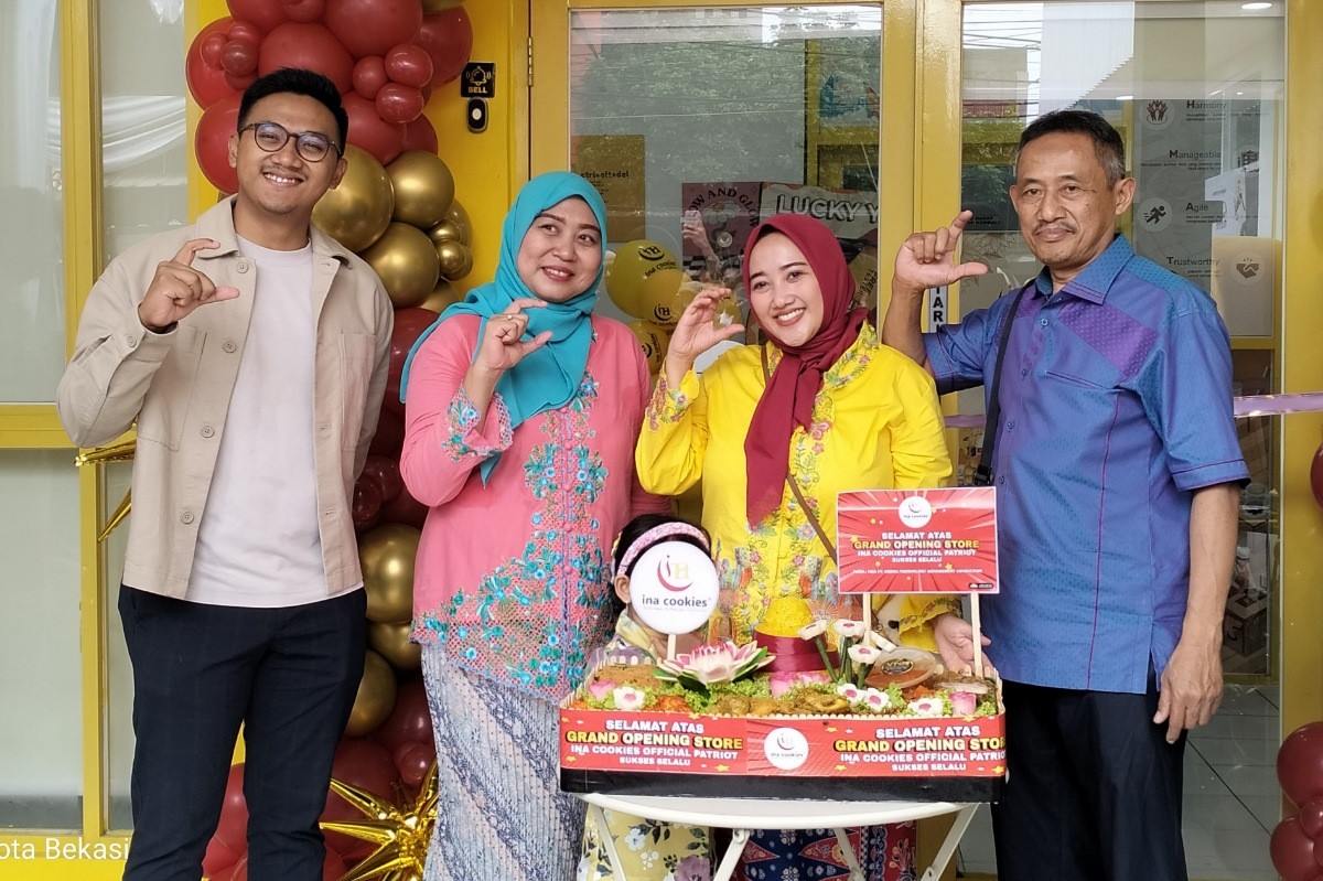 Grand opening Ina Cookies di Bekasi, Sabtu (22/2/2025).