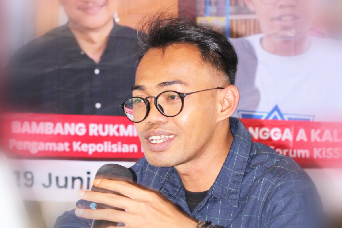 Direktur Forum Kajian Isu Strategis Negara Demokrasi/KiSSNed, Erlangga Abdul Kalam