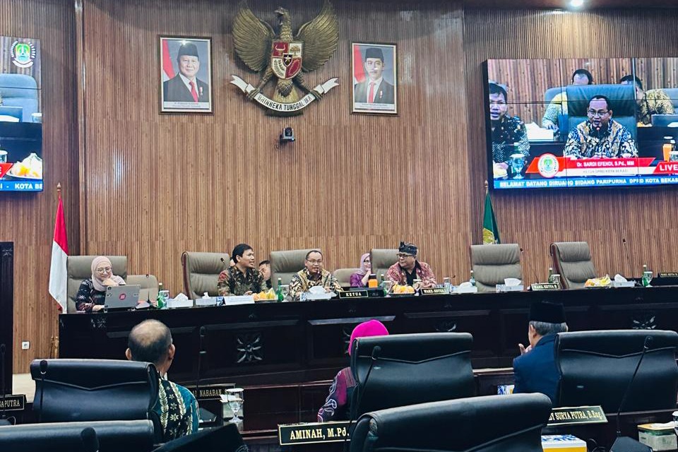 KPK hadir di DPRD Kota Bekasi, sosialisasi pencegahan korupsi, Jumat (23/1/2026).