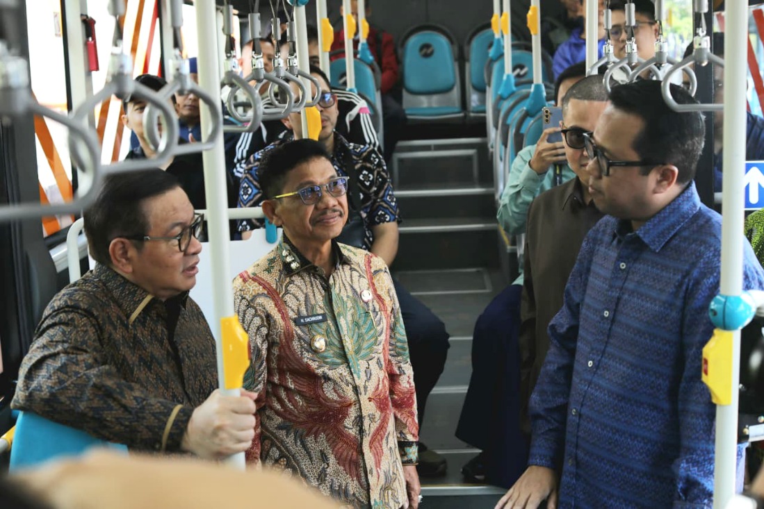 Resmikan Transjabodetabek Blok M–Bandara Soekarno-Hatta, Pramono Anung bilang tarif awal Rp 3.500.