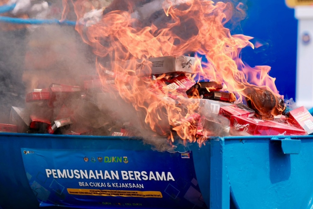 Bea Cukai Banten musnahkan rokok ilegal, dengan total diperkirakan senilai Rp 34,81 miliar.