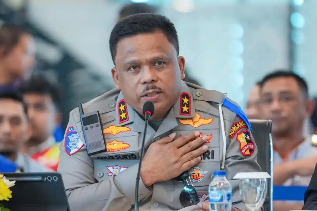 Kakorlantas Polri Irjen Pol. Agus Suryonugroho sampaikan sejumlah catatan dalam operasi ketupat 2026.