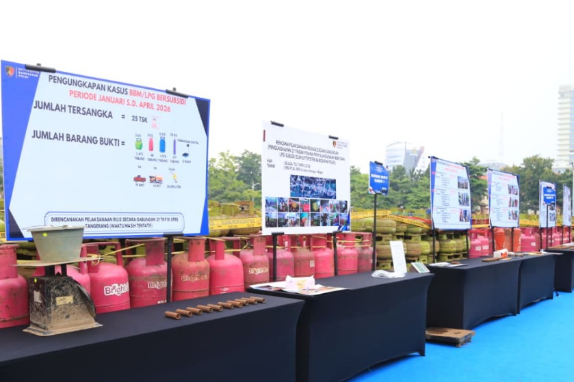 Polri ungkap 755 kasus penyalahgunaan BBM dan LPG subsidi, kerugian negara tembus Rp 1,26 triliun.