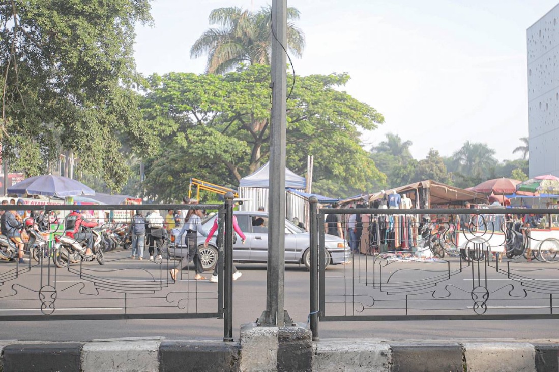 Rekayasa lalu lintas Gedung Sate–Gasibu.