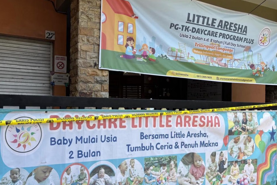 13 orang ditetapkan jadi tersangka kekerasan anak di Daycare Little Aresha Yogyakarta oleh Polisi.