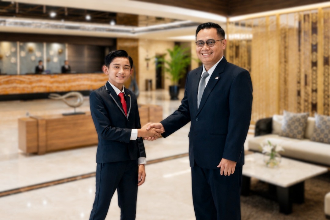 GM For A Day 2026 hadir kembali, Anak-anak ambil alih operasional Hotel Santika sehari.