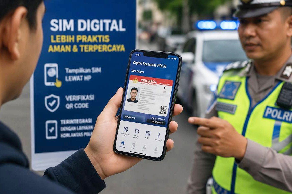 SIM digital kini bisa ditunjukkan saat razia, begini cara mengaktifkannya.
