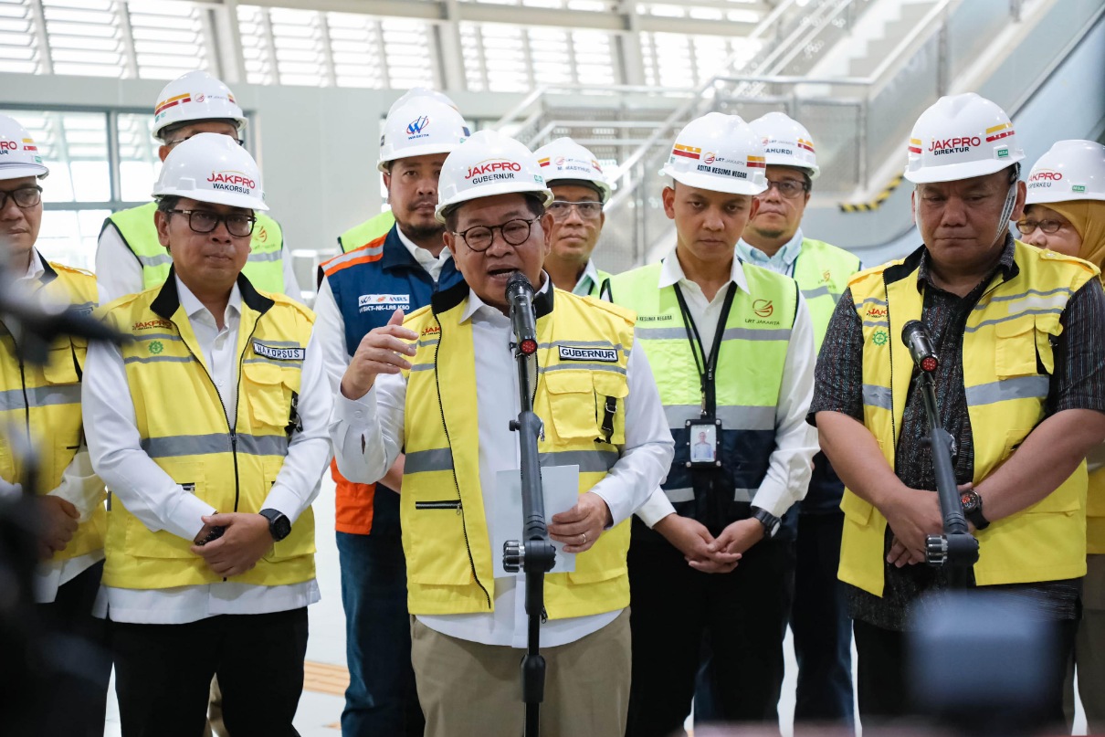 Gubernur DKI Jakarta Pramono Anung angkat suara soal progres LRT Jakarta Pegangsaan Dua-Manggarai yang sudah mencapai 95 persen, ditargetkan beroperasi Agustus 2026.