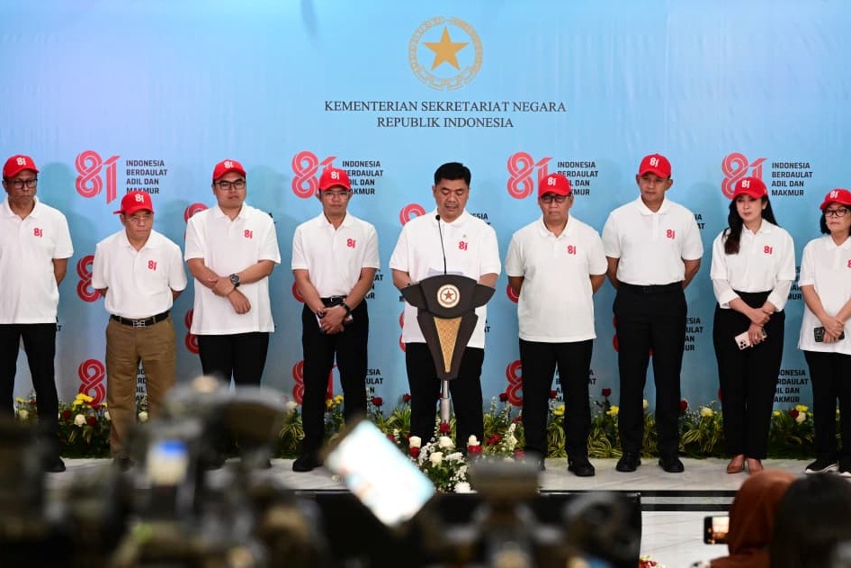 Pemerintah umumkan rangkaian agenda kenegaraan yang disiapkan dalam merayakan HUT ke-81 RI.