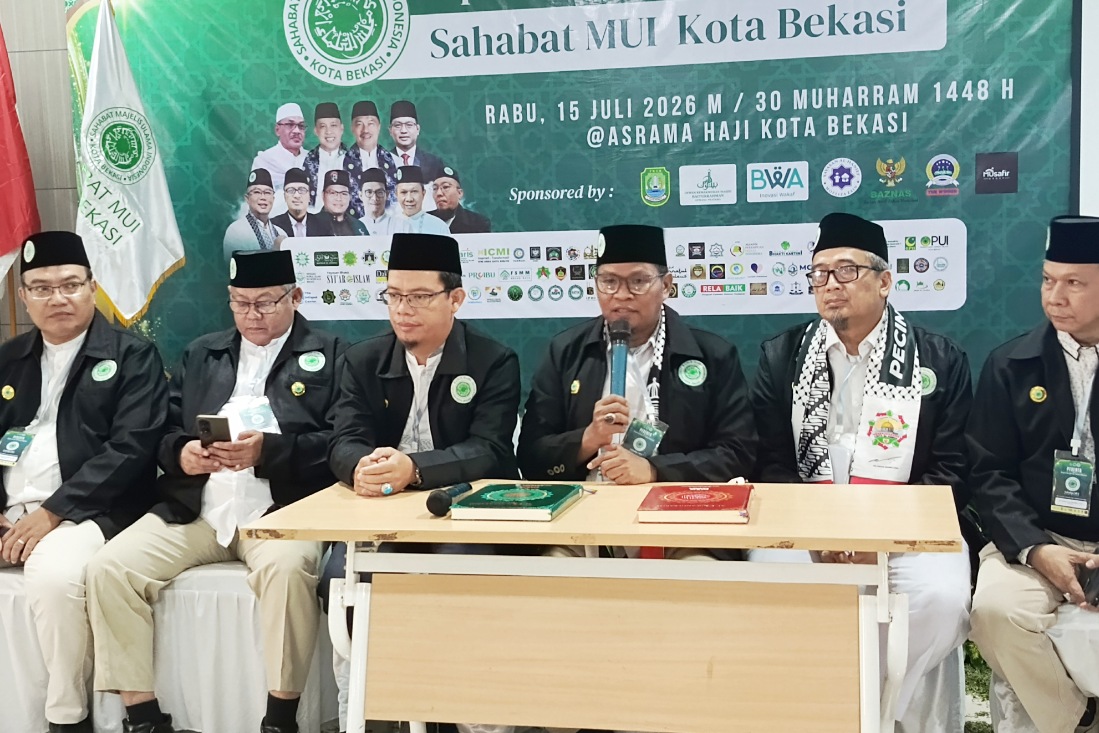 Sahabat MUI Kota Bekasi saat menggelar Raker perdana, soroti penanganan narkoba dan persoalan sosial, Rabu (15/7/2026).