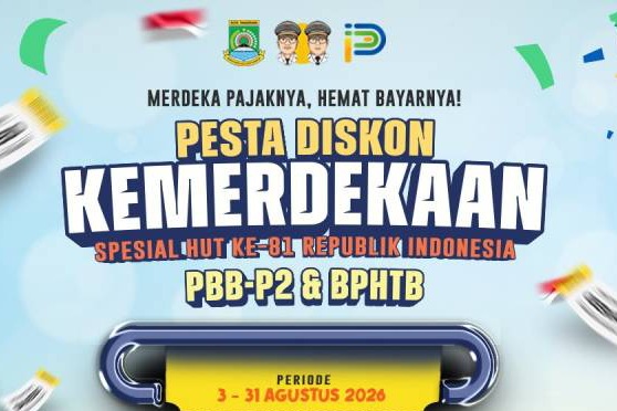 Sambut HUT ke-81 RI, Pemkot Tangerang beri diskon BPHTB 45 persen hingga hapus denda PBB.