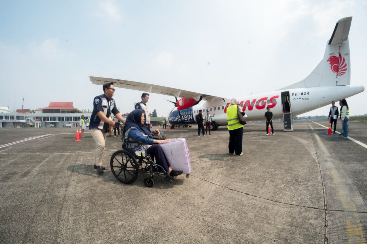 Wings Air buka rute langsung Bandung-Palembang setelah sebelumnya terbang Bandung-Lampung, penumpang sambut positif reaktivasi Bandara Husein.