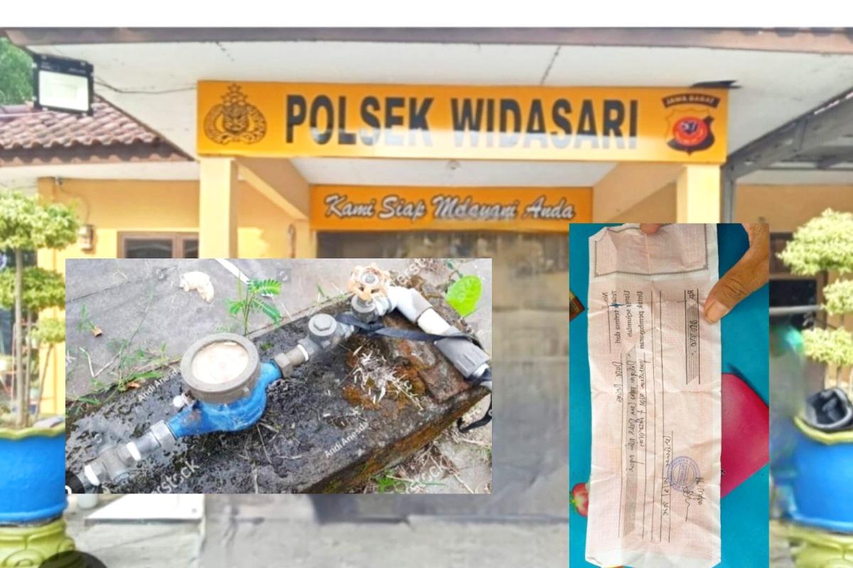 Polsek Widasari didesak segera tindak lanjuti kasus pencurian water meter. Foto: Ilustrasi.