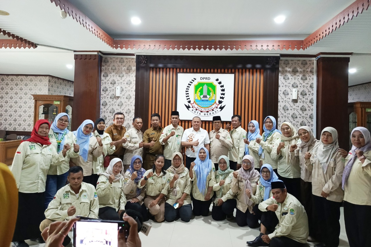 PSM Kota Bekasi usai bertemu Waka DPRD Faisal bicara sejumlah hal di Gedung DPRD Kota Bekasi, Senin (7/9/2026).