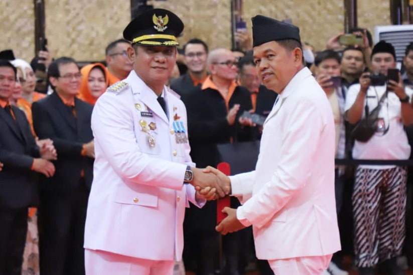 Asep Surya Atmaja usai dilantik Dedi Mulyadi jadi Bupati Bekasi, diminta benahi sejumlah persoalan, Jumat (23/10/2026).