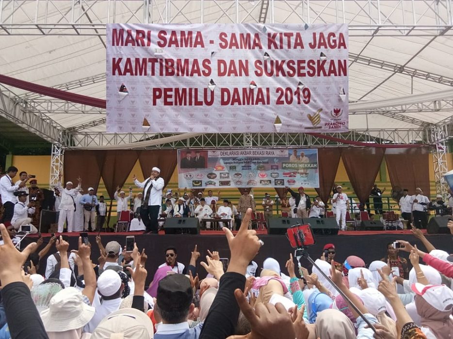 Pendukung Prabowo-Sandi Ajak Jaga Kamtibmas dan Sukseskan Pemilu 2019