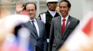 Presiden Indonesia Joko Widodo dan Presiden Perancis